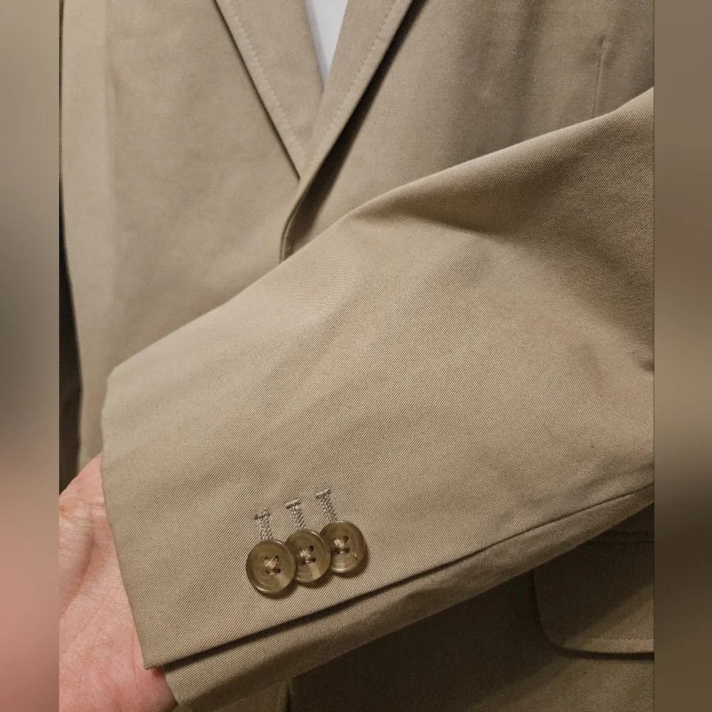Banana Republic Tessuti di Sondrio chino modern fit blazer Sport Coat Jacket 44